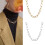 Chunky Thick Link Chain Choker Necklace Silver Gold Plated 4