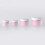 PP Cream Bottles Cosmetics Container for Storage Use 4Pcs Pink Set 5