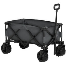 Bollerwagen faltbarer Handwagen 360 Gartenwagen mit Teleskopgriff bis 20 kg verstellbare Griffhöhe für Ausflüge & Garten