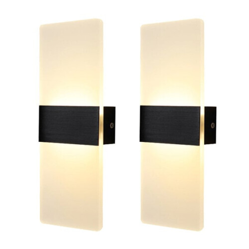 Lampe murale, veilleuse, salon, noire, 1