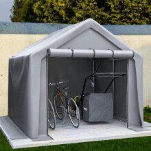 Geräteschuppen 244x241x217cm, Fahrradgarage, Geräteschuppen, Garagenzelt, Gartenhaus Lagerzelt Fahrradschuppen Werkzeugzelt Lagergarage