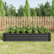 Hochbeet Metall Pflanzenbeet, Hochbeete für Garten aus robustem Stahlblech mit stabilem Design, Rostschutz und Langer Haltbarkeit, Hoch