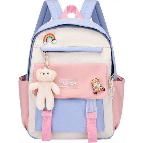 New children's school backpack student backpack Color: Red/Type: 2