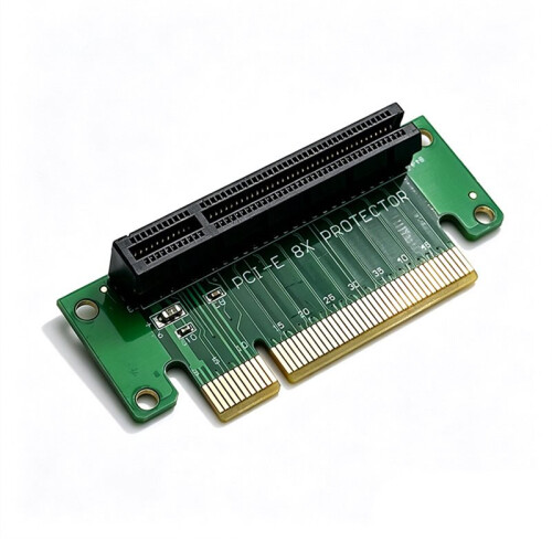 Placa Adaptadora Riser PCIe 8x de 90 Graus PCI Express PCI-e X8 para Servidores e Desktops 1U e 2U
