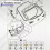 Side parcel shelf gate trim bracket for Mazda 3 C 4