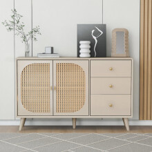 [CHANGE IMAGE]Esszimmer Wohnzimmer Sideboard Kommode Stehschrank Aufbewahrung Sideboard TV-Tisch mit Türen und Schubladen Sideboard mit