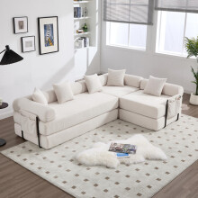 Gemütliches Familiensofa mit Stauraum & modularer Funktion – vakuumverpackt für mühelose Montage, frei kombinierbare Module und hausti