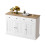 Sideboard, Wohnzimmerschrank mit gravierter Textur, viel Stauraum 1