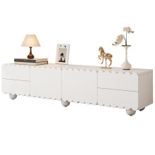 Moderner weiß TV-Schrank, TV-Ständer, TV-Paneel, niedrigerer TV-Ständer. Einzigartiges Design. 175 x 38 x 37 cm (L x B x H)