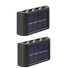 Solar Wall Light Outdoor Garden Lamp Waterproof Up Down Glow