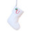 Geborduurde kerstsok, gepersonaliseerd, wit, 26 letters 2