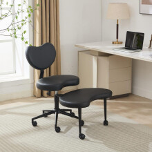 Meditation Chair Plus, Cross Legged Chair with Wheels, ADHD Chair, Criss Cross Desk Chair with Lumbar Support and Adjustable Stool, Fle