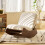 Comfortable Glider Rocking Chair, High-Quality Upholstery Glider Chair, Solid Wood Frame, Perfect for Multiple Settings Accent Reading 1