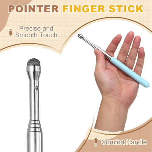 4 Pcs Pointer Finger Stick Stylus Pen, for Touch Screens & Whiteboard Presentations, Classroom Teaching Tools 1