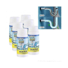 6pcs Household Wild Tornado Powerful Sink & Drain Cleaner Quick Foaming High Efficiency Remover Toil