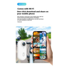 Draagbare Magnetische POV-Vlogcamera met Draadloze Wifi-Functionaliteit, Waterdicht en Geschikt voor Gebruik op de Borst, Actiecamera met