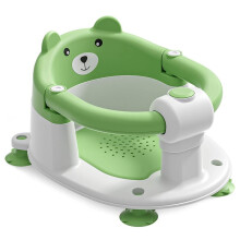Baby Bath for Babies 6 Months & , Non-Slip Toddler Bath Seats with 4 Suction Cups & Soft Cushion for Shower