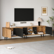 175*31.5*45cm lowboard Fernsehschrank, TV-Ständer für das Wohnzimmer,TV-Schrank mit 3 Schränken, Schlichter Wohnzimmerschrank mit origi