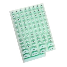 Naklejka na Klawiaturę Nails Special, Specjalna Naklejka na Klawiaturę Zwiększająca Wysokość, Artefakt Pisania na Klawiaturze Notebooka, Zielona