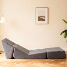 Kleine Couch Schlafsofa für Erwachsene, Klappbare Sofa Bed, Chaiselongue, Umwandelbarer Schaumstoff-Bodensofa, Mini Lounge Sofa mit Dr