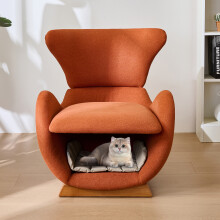 Designer-Loungesessel im Walhai-Look – haustierfreundlicher Loungesessel, bietet Katzen und kleinen Hunden einen Rückzugsort,anti-Katz