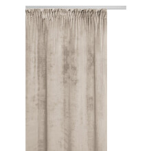 Βελουτέ κουρτίνα Soft Velvet 140x270 A566 - μπεζ, 140x270