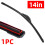 car windshield wiper blade J hook universal rubber 1