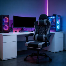 Drehbarer Bürostuhl,Ergonomischer Computerstuhl,Massage Gaming Stuhl(nur Bürostuhl)