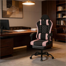 Weich Massage Gaming Stuhl,Ergonomischer Computerstuhl,Drehbarer Bürostuhl(nur Bürostuhl)
