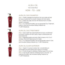 Haarpflegeset T-LAB Professional Aura Oil Duo Shampoo, 4