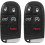 Chaveiro de substituição, compatível com Jeep Grand Cherokee 2014, 2015, 2016 e 2020. 1