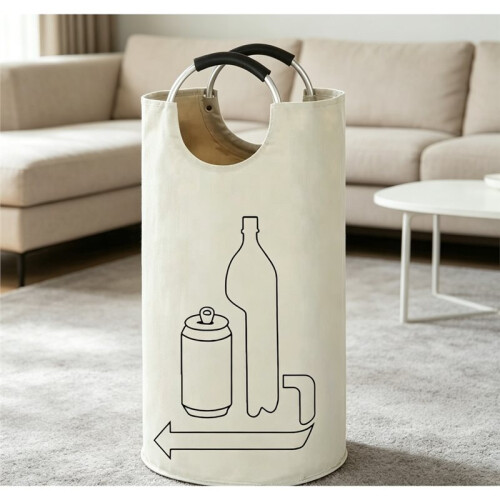 90L Waste Water Bottle Storage Basket Foldable Large Capacity Laundry Basket Multi-Functional Recycling Empty Bottle Bag