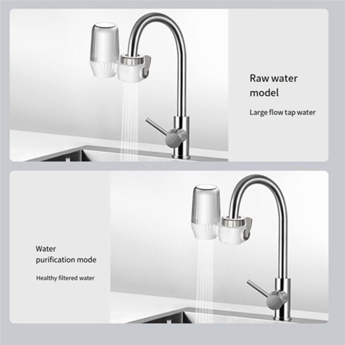 Faucet Water Purifier for Household Use, Ceramic Activated Carbon Filter, -Proof