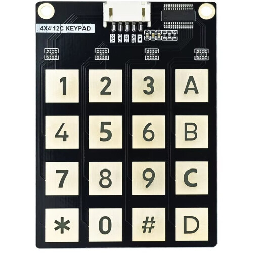4x4 Matrix Keyboard 16 Key Capacitive Touch Button IIC Communication with Touch Detection 5P