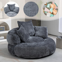 Lazy Sofa Durable Komfort Lounger hohen Rücken Sitzsack Stuhl Couch mit drei Kissen für Erwachsene und Kinder, Indoor & Outdoor, Single