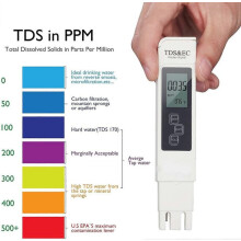 Hoogwaardige waterkwaliteitsmeter met TDS, pH, EC en temperatuur (4-in-1)