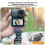 Magnetic Backpack Clip Clamp Quick Release Rotatable Camera Mount Stable Adjustable Holder for  Osmo /Action 6 9