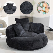 Lazy Sofa Durable Komfort Lounger hohen Rücken Sitzsack Stuhl Couch mit drei Kissen für Erwachsene und Kinder, Indoor & Outdoor, Single