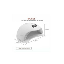 Lámpara UV/LED de 48 W con función de temporizador, color blanco.