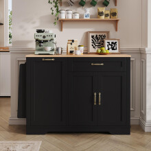 Modernes, elegantes Sideboard mit 3 Türen und einer Schublade, Buffetschrank mit ausziehbaren Regalen für Esszimmer, Wohnzimmer und Küc