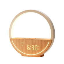 Budzik Wake Light Sunrise, Urządzenie Emitujące Biały Szum z 20 Kojącymi Dźwiękami dla Osób O Głębokim Śnie, Wtyczka EU
