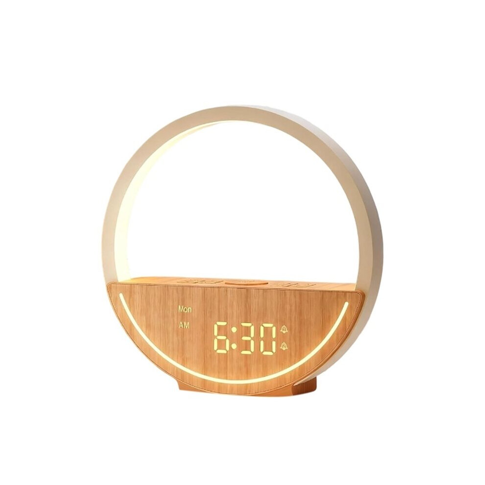 Wake Sunrise Alarm Clock, Noise Sound Machine With 20 Soothing Sounds For Heavy Sleepers Eu Plug Light/White 4712204549662