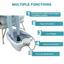 Bañera de hidromasaje eléctrica con máquina de hidroterapia para desintoxicación de pies.