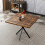 Square Dining Table, Mid Century Modern Square Dining Table for 4-6 Person, Coffee Table for Kitchen Dining Room, Office, Save Space 1