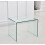 Tempered Clear Bent Glass SideTable, Transparent End Table, Sofa table 1