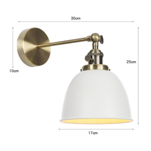 Moderne mini wandlamp met metalen kap