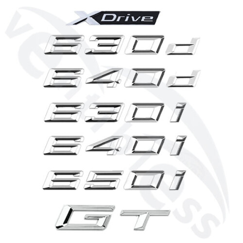 3D ABS Trunk Letters Logo Badge Emblem Style Stickers