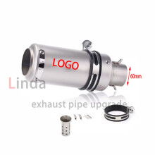 Universelles SC-Motorradauspuffrohr 60 mm mit dB-Killer-Schalldämpfer