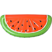 Letto galleggiante gonfiabile a forma di fetta di anguria gigante.