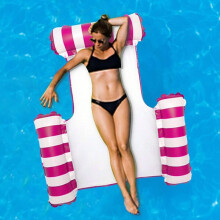 Galleggiante gonfiabile per piscina per adulti, robusta amaca da acqua, portatile